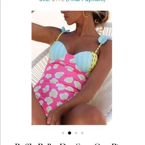 💕 Flaxmaker Ruffle One Piece Swimsuit - brand new 💕 Hot Pink one piece
